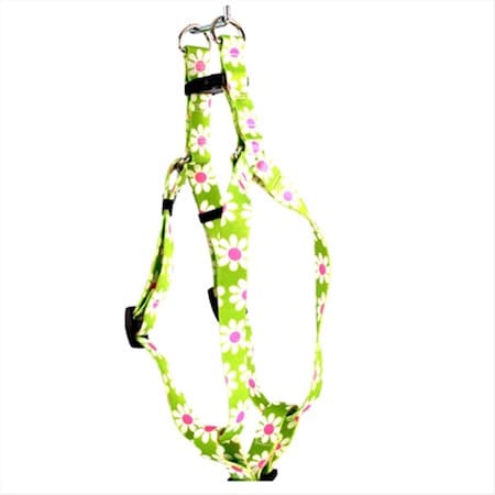 Green Daisy Step-In Harness - Large